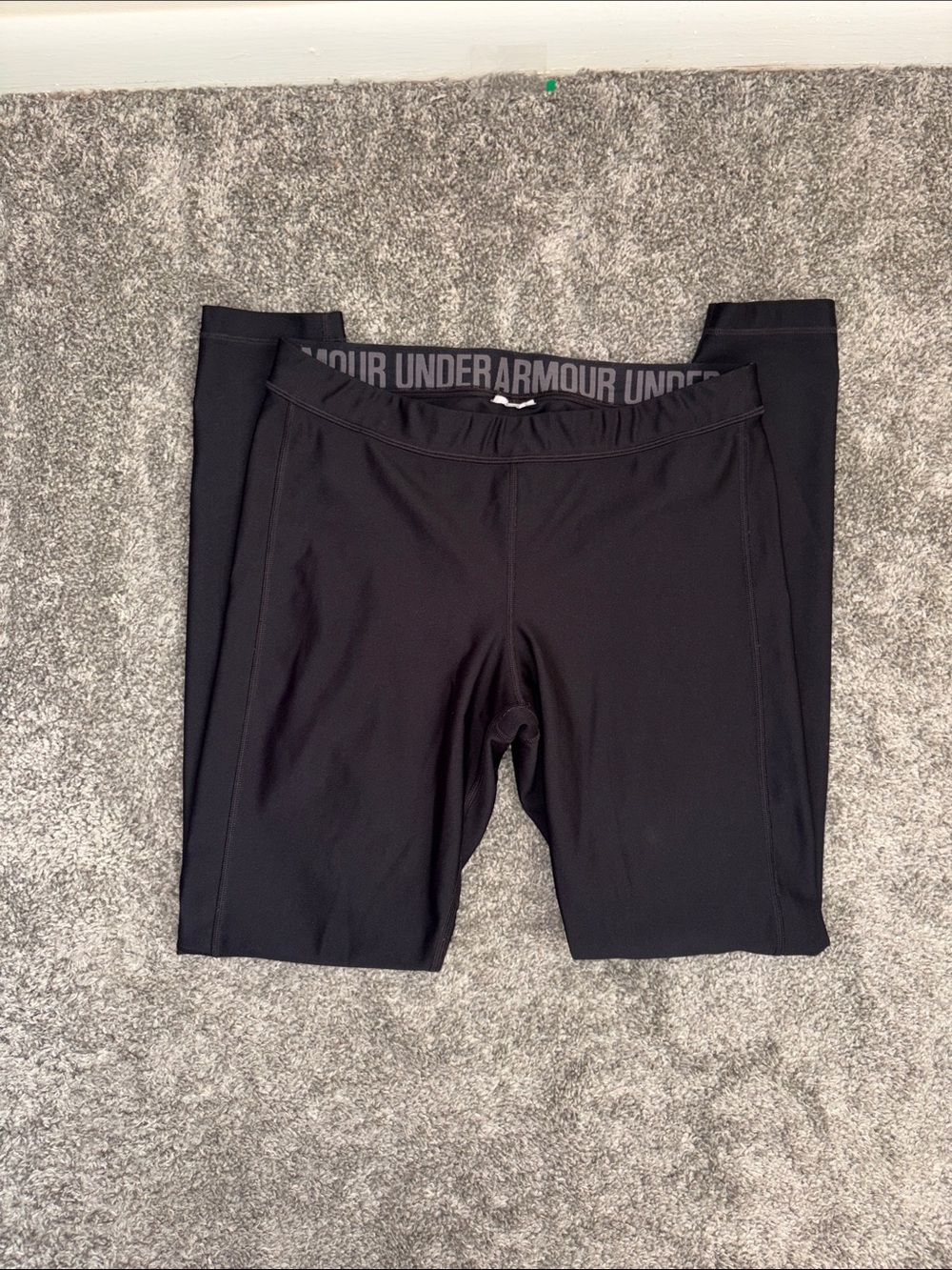 Under Armour Black Logo Waistband Workout Leggings